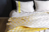 Lapuankankurit Shakki Blanket Beige Yellow White And Usva Pillow Case Linen Yellow 0